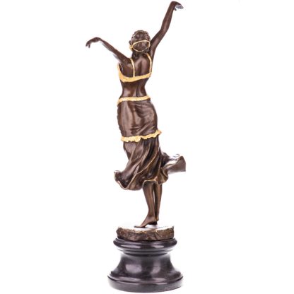 Art Deco Bronzefigur Tänzerin nach D.H.Chiparus 48x26x12cm2