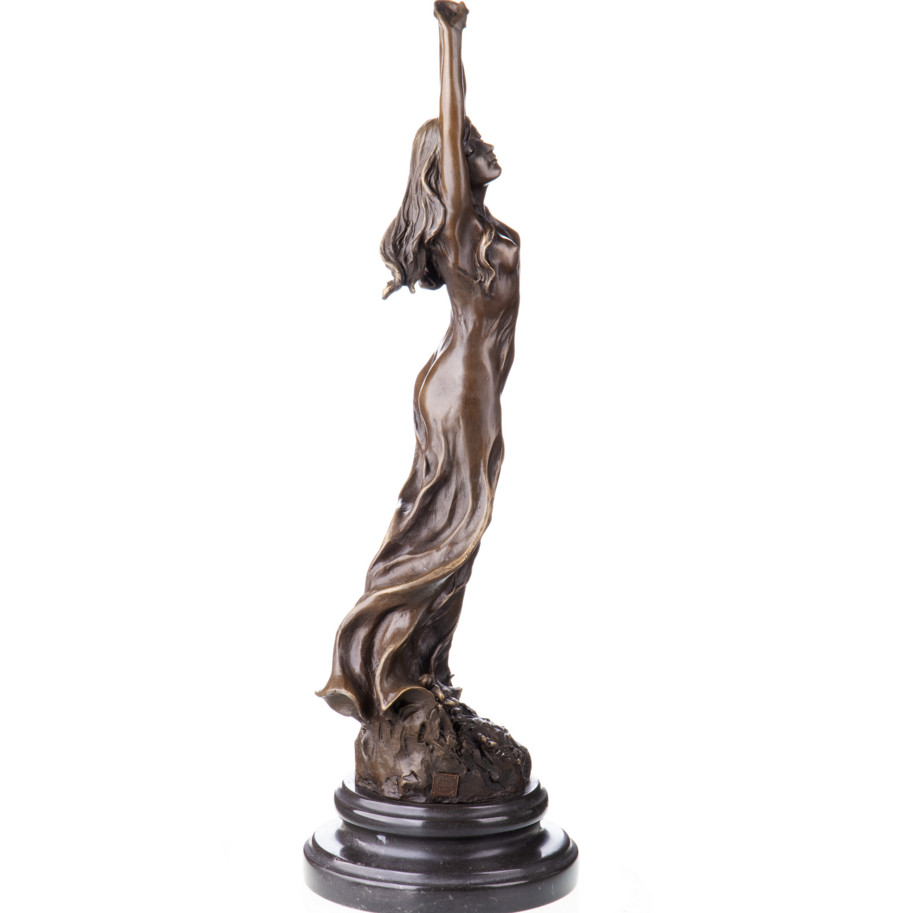 Bronze Figur Frau mit Kleid 45x14x16cm3 Bronze Figur "Frau mit Kleid" 45x14x16cm – Bild 3