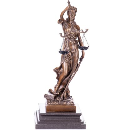 Bronze Figur Götter Justitia 34x14x15cm