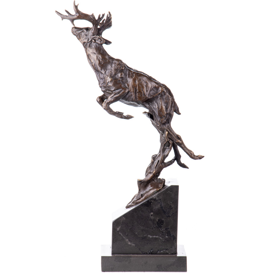 Bronze Figur Springender Hirsch 51x22x10cm Bronze Figur Springender Hirsch 51x22x10cm