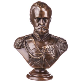 Bronzefigur Büste Zar Nicolaus II 14x10x5cm Bronzefigur Büste Zar Nicolaus II 14x10x5cm
