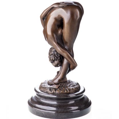 Erotische Bronzefigur "Weiblicher Akt" 21x12x12cm – Bild 3
