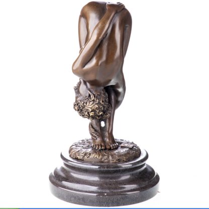 Erotische Bronzefigur "Weiblicher Akt" 21x12x12cm – Bild 4