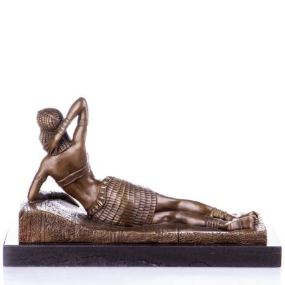 Bronze Figur Art Deco - liegende Frau 23x38x13cm2