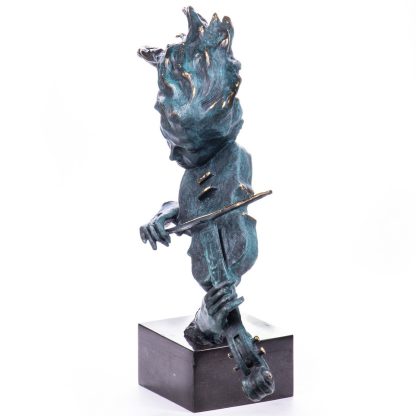 Bronze Figur Geigerin 60x55x30cm2