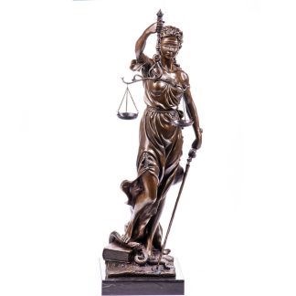 Bronze Figur Götter Justitia 75x22x35cm