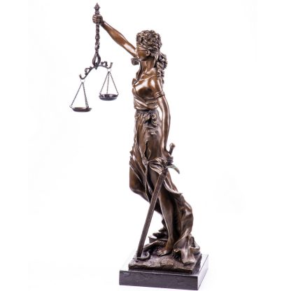 Bronze Figur Götter Justitia 75x22x35cm2