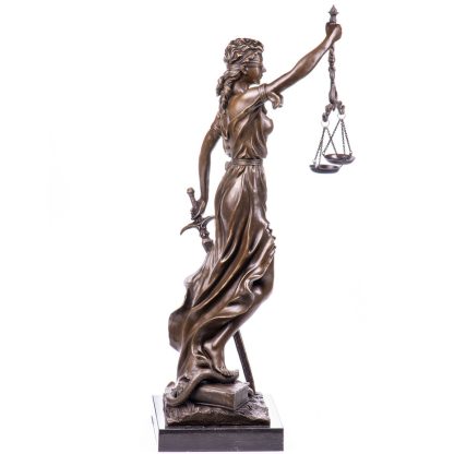 Bronze Figur Götter "Justitia" 75x22x35cm – Bild 3