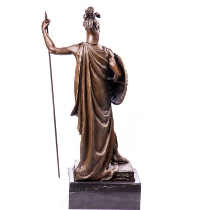 Bronze Figur Helden "Römischer Krieger mit Speer und Schild" 82x43x21cm – Bild 4