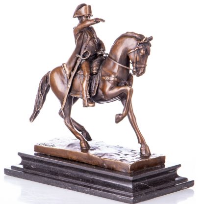 Bronze Figur Kaiser - Napoleon auf Pferd 23x23x10cm2