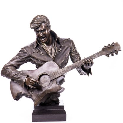 Bronzefigur Musiker mit Gitarre 56x67x30cm