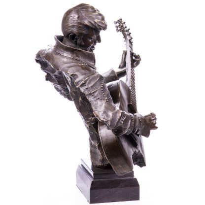 Bronzefigur "Musiker mit Gitarre" 56x67x30cm – Bild 3