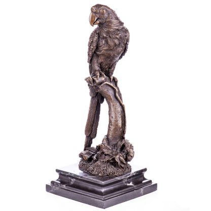Bronzefigur "Papagei" 33x14x14cm – Bild 3