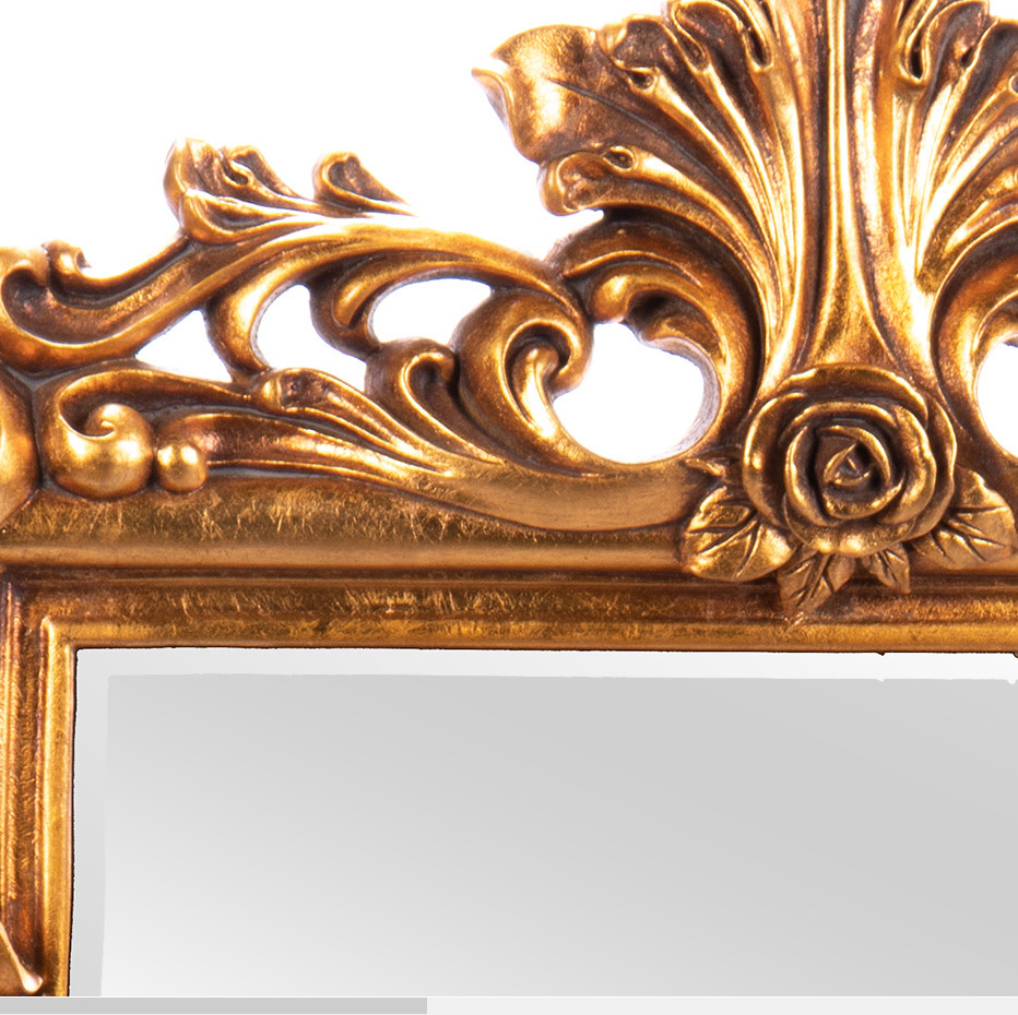 Barockspiegel mit Polyresinrahmen Facettenschliff 81x68x8cm2 Barockspiegel mit Polyresinrahmen Facettenschliff 81x68x8cm2