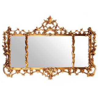 Barockspiegel mit Polyresinrahmen dreiteilig gold 95x135x6cm