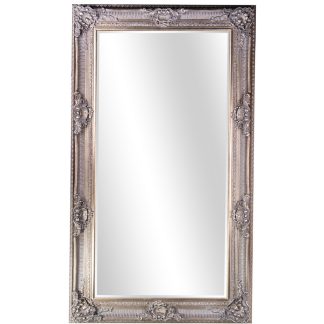 Barockspiegel mit Holzrahmen und Spiegel mit Facettenschliff 214x124x9cm