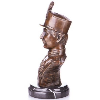 Bronze Figur Büste Kaiser - Karl I. Kaiser von Österreich in Uniform 28x13x13cm2