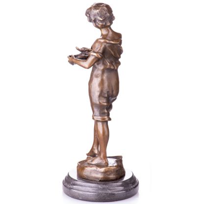 Bronze Figur "Straßenmusiker mit Violine" 34x14x14cm – Bild 3