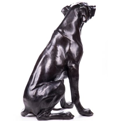 Bronze Figur Tier "Jagdhund sitzend" 82x62x35cm – Bild 3