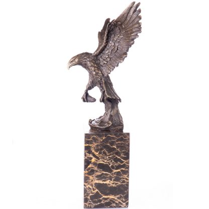 Bronzefigur Adler mit Fisch 36x20x13cm2