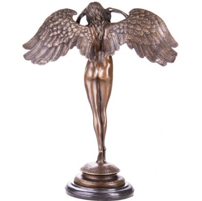 Bronzefigur "Engel stehend" 60x47x22cm – Bild 3