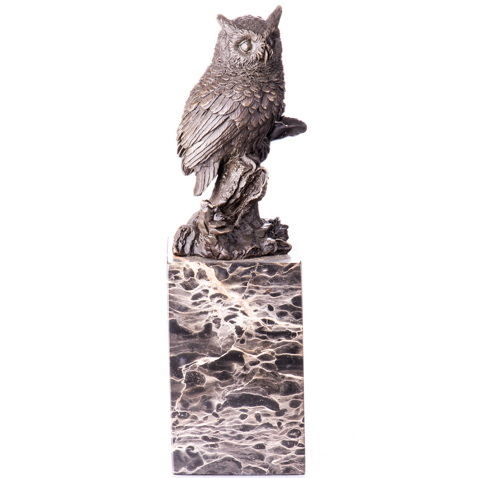 Bronzefigur Eule 28x10x8cm Bronzefigur Eule 28x10x8cm