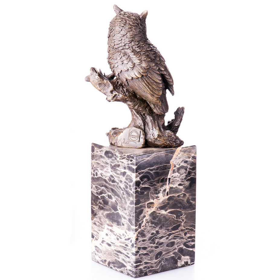 Bronzefigur Eule 28x10x8cm3 Bronzefigur Eule 28x10x8cm – Bild 3
