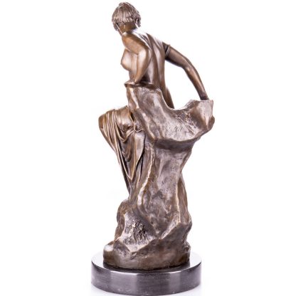 Erotische Bronzefigur "Badende Frau" 66x32x26cm – Bild 4