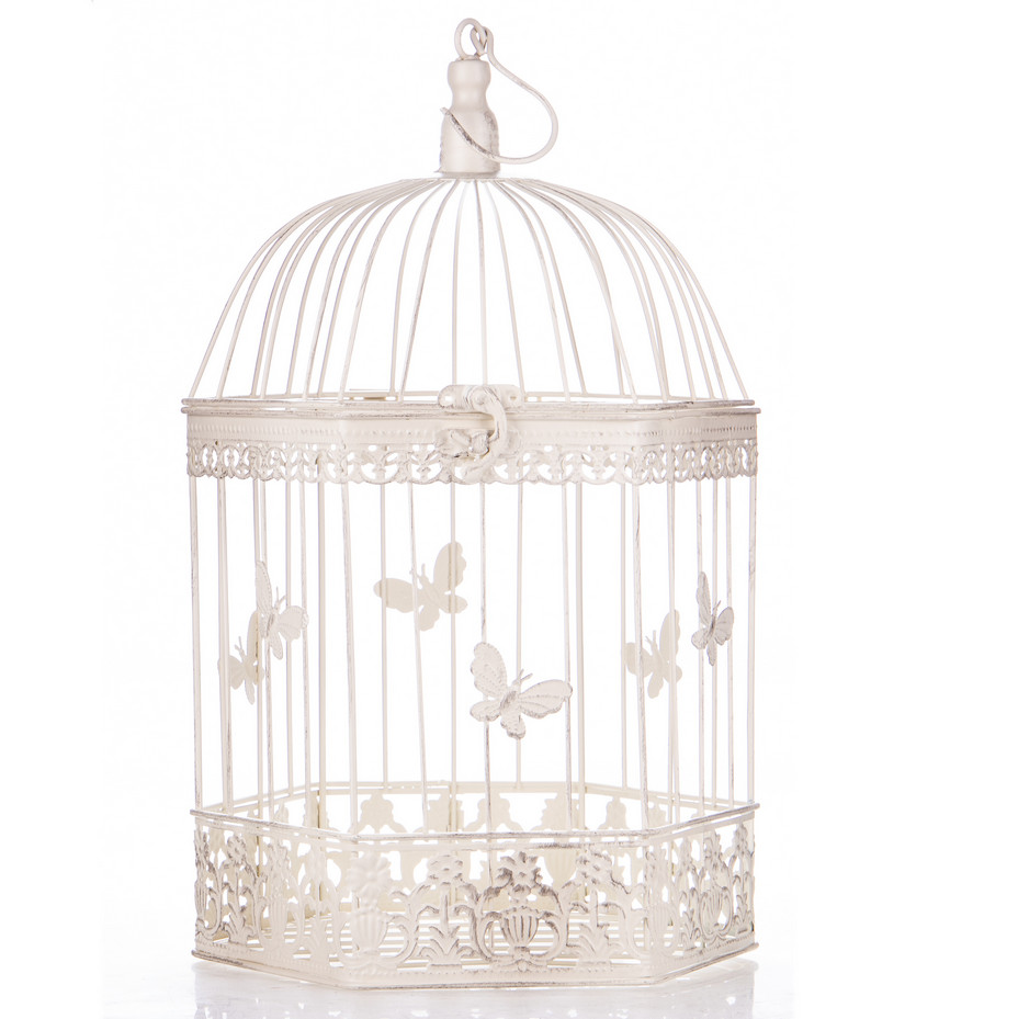 Gartendeko aus Metall - Vogelkäfige 3er Set cappuccino (2)2 Gartendeko aus Metall - Vogelkäfige 3er Set cappuccino (2)2