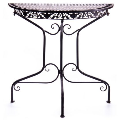 Gartenmöbel aus Metall - Konsolentisch braun 77x78x39cm