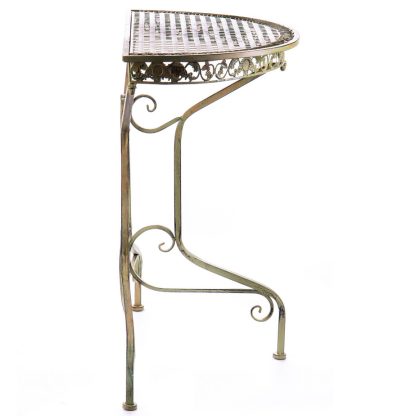 Gartenmöbel aus Metall - Konsolentisch grün 77x78x39cm2