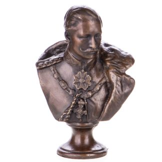 Bronze Figur Büste - Kaiser Wilhelm II 17x11x7cm