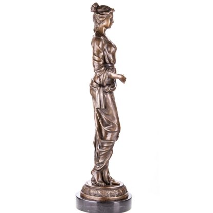 Bronze Figur "Frau in Tunika" (2) 84x22x22cm – Bild 3