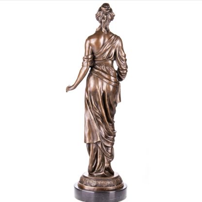 Bronze Figur "Frau in Tunika" (2) 84x22x22cm – Bild 4