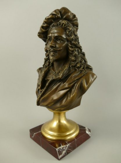 Bronze Figur "Rembrandt Büste" 29x10x16cm – Bild 4