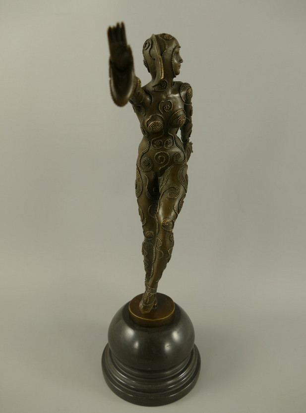 Bronze Figur Tänzerin 38x13x26cm2 Bronze Figur Tänzerin 38x13x26cm2