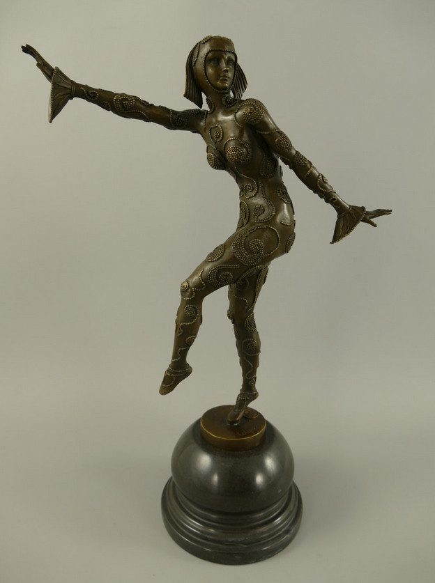 Bronze Figur Tänzerin 38x13x26cm5 Bronze Figur "Tänzerin" 38x13x26cm – Bild 5