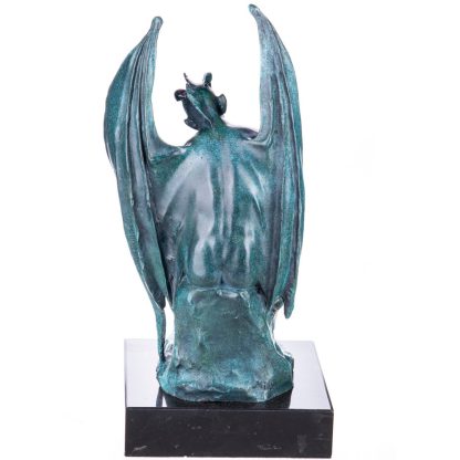 Bronze Figur Teufel mit Gruener Patina 34x16x16cm3 416x416 - Bronze Figur "Teufel mit Grüner Patina" 34x16x16cm
