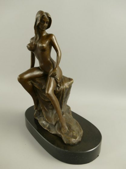 Erotische Bronze Figur Weiblicher Akt 27x12x23cm2