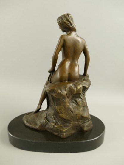 Erotische Bronze Figur "Weiblicher Akt" 27x12x23cm – Bild 3