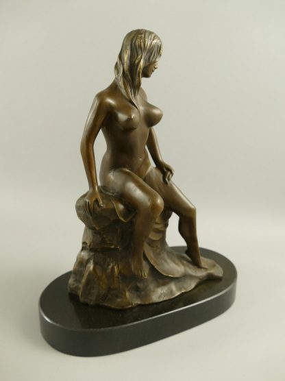 Erotische Bronze Figur "Weiblicher Akt" 27x12x23cm – Bild 5