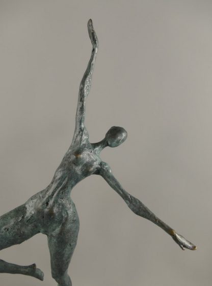 Moderne Bronze Figur Erotische Tänzerin 63x13x31cm2