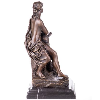 Mythologische Bronzefigur "Leda und der Schwan" 40x22x20cm – Bild 4