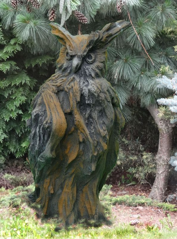 Wesen der Lüfte Eule Steinguss Rosteffekt 65x32x34cm2 Wesen der Lüfte Eule Steinguss Rosteffekt 65x32x34cm2