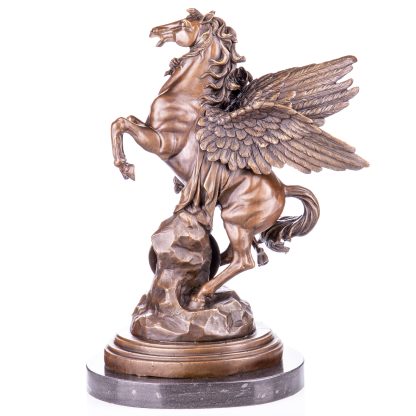 Bronze Figur Götter "Perseus mit Pegasus und Kopf der Medusa" 45x34x22cm – Bild 3