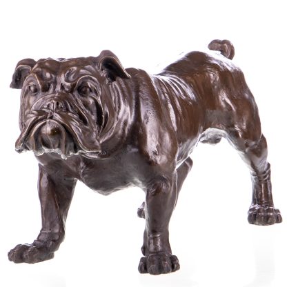 Bronze Figur Hund Bulldogge 30x50x24cm