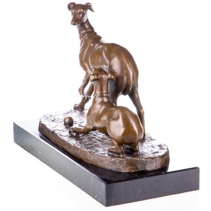 Bronze Figur Jagdhunde Windhunde 21x28x13cm3 416x416 - Bronze Figur "Jagdhunde Windhunde" 21x28x13cm