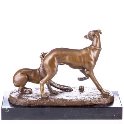 Bronze Figur Jagdhunde Windhunde 21x28x13cm4 416x416 - Bronze Figur "Jagdhunde Windhunde" 21x28x13cm