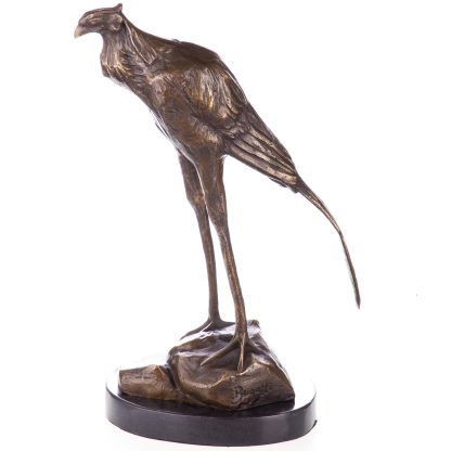 Bronze Figur Sekretär Vogel nach Bugatti 26x15x10cm