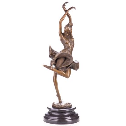 Bronze Figur Tänzerin 44x15x14cm